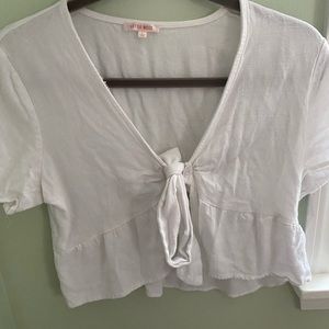 Front Tie White Shirt!